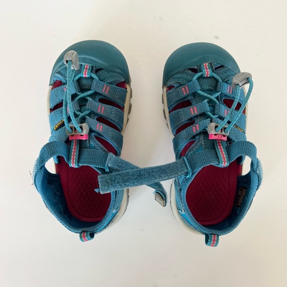 Keen Big Kids' Newport H2 Hybrid Water Sandal, Legion Blue/Hot Pink, size 11 - Picture 3 of 13
